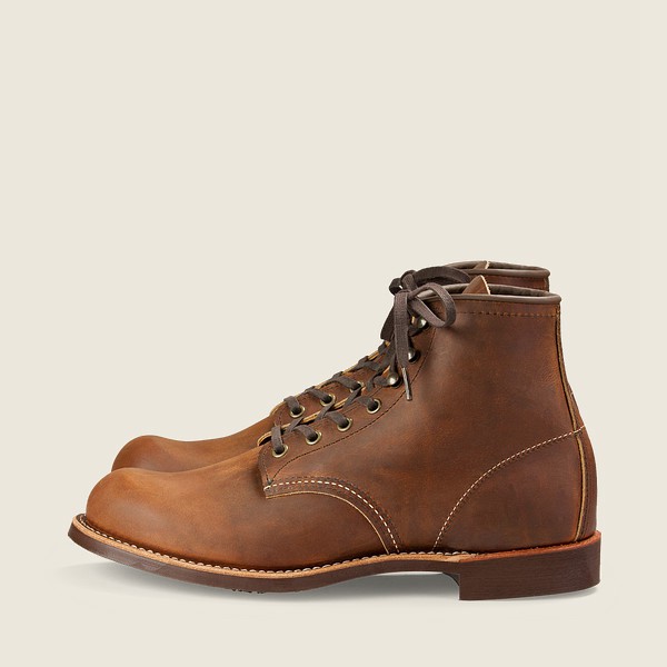 Red Wing Heritage Boots Brown - Mens Blacksmith - 6-inchr Rough & Tough Leather - 5369-GIKHF